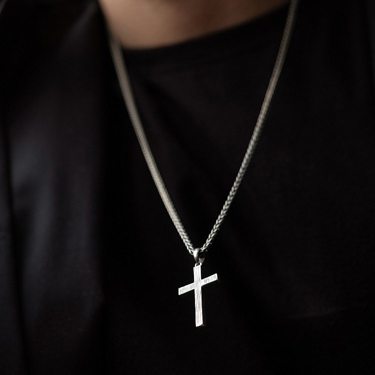 Серебряный крестик с чернением 132700ч от ювелирного магазина Оникс - 6