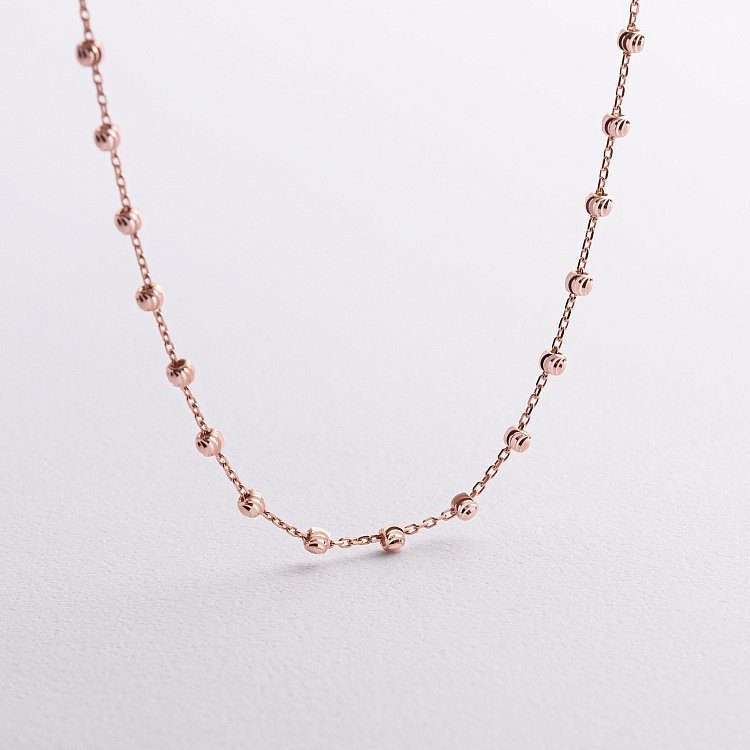 Колье "Шарики" (красное золото) кол02604 от ювелирного магазина Оникс