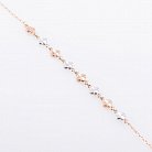 Золотий браслет з квіточками б02740 от ювелирного магазина Оникс - 1