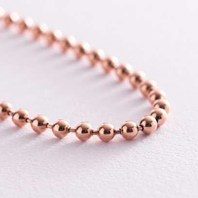 Браслет "Кульки" у червоному золоті б04712 №3