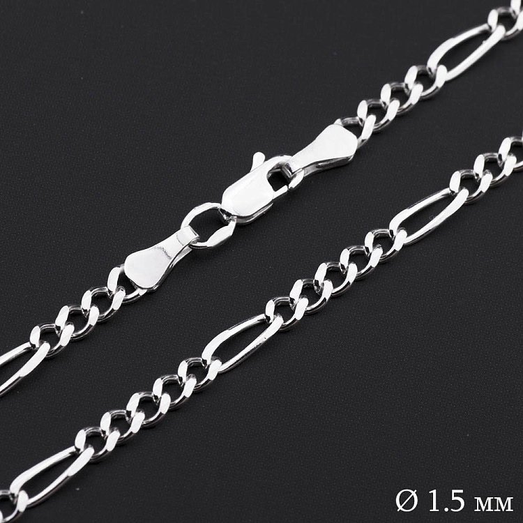 Серебряная цепочка плетение Фигаро 5+1 б012723 Серебряная цепочка плетение Фигаро 5+1 б012723 от ювелирного магазина Оникс