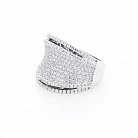 Серебряное кольцо с фианитами 111550 от ювелирного магазина Оникс