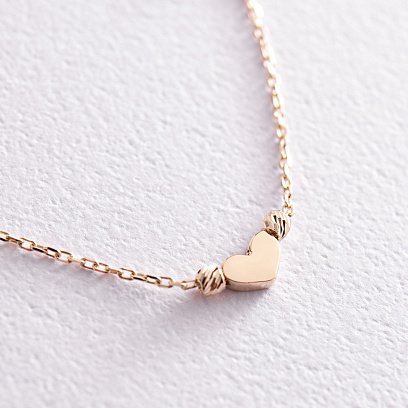 Золотий браслет "Сердечко" б05091 №3