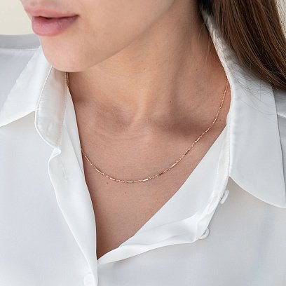 Ланцюжок в червоному золоті (1.8 мм) ц00433 №3