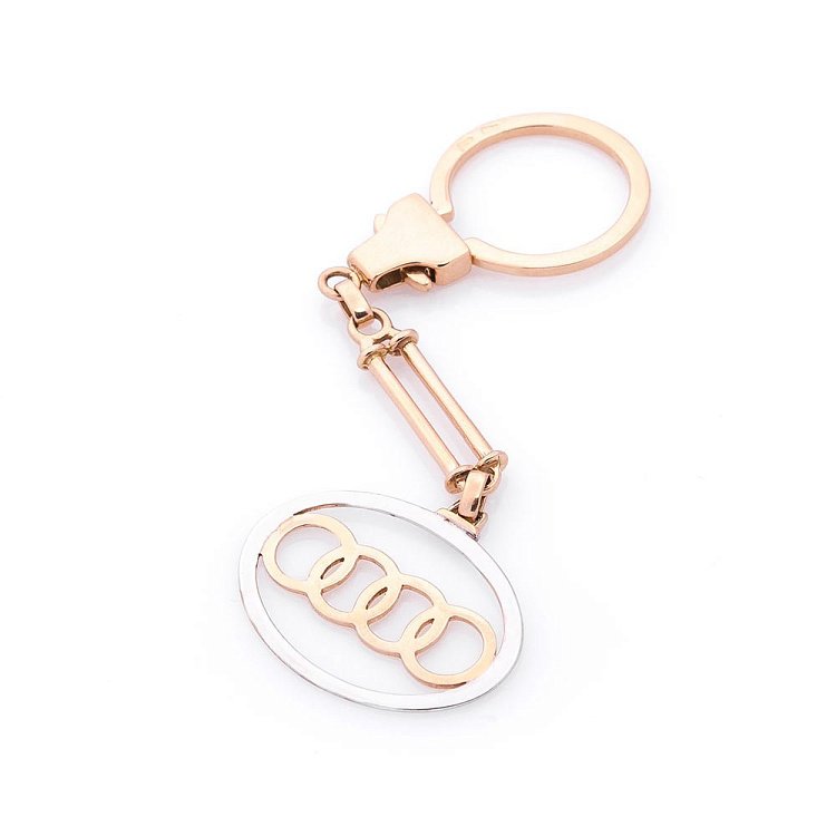 Золотой брелок "Audi" бр00001 от ювелирного магазина Оникс - 1