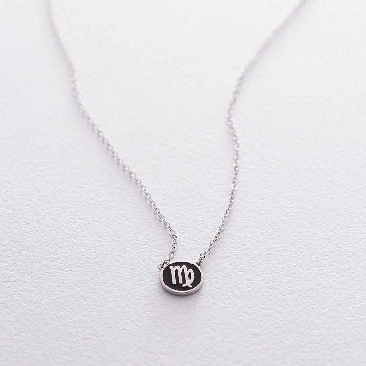 Серебряное колье "Знак зодиака Дева" 18974діва от ювелирного магазина Оникс