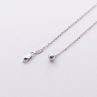 Колье 2 в 1 "Шарики" в белом золоте кол02480 №5