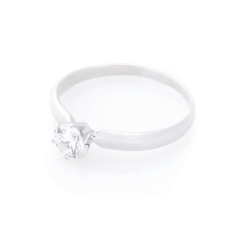 Помолвочное кольцо из золота (фианит) к05189 от ювелирного магазина Оникс - 2