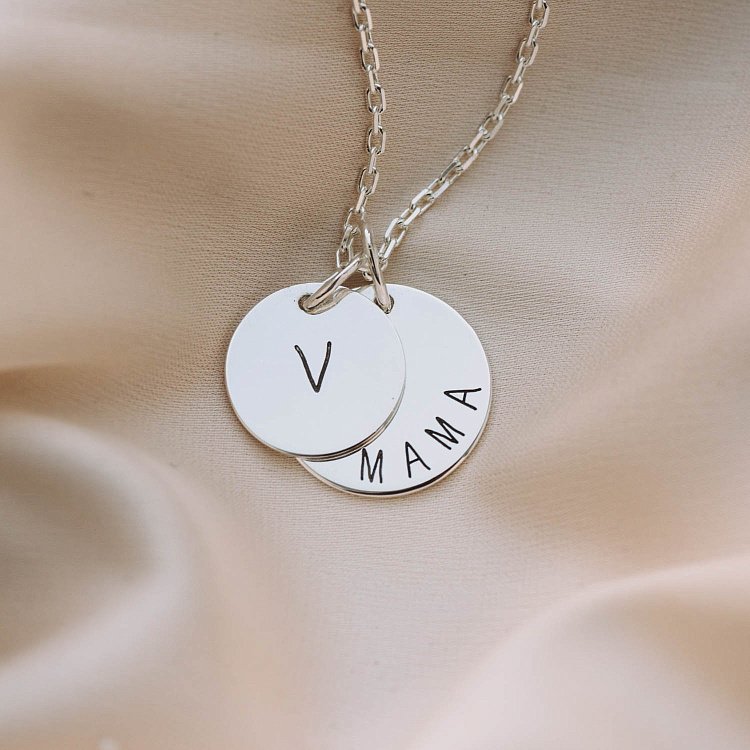 Подвійний кулон "Мама і малюк" (метрика народження) 132724dvam від ювелірного магазину Онікс