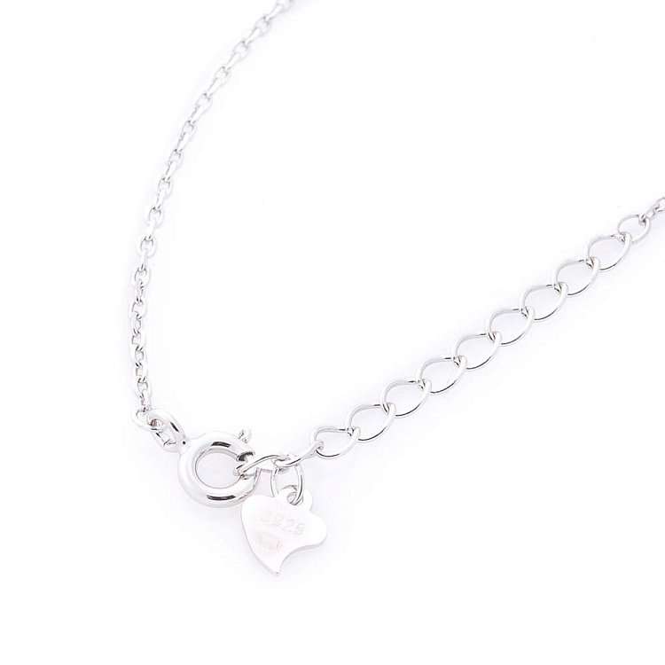 Срібне кольє "Конюшина" (емаль) 18692 від ювелірного магазину Онікс - 2