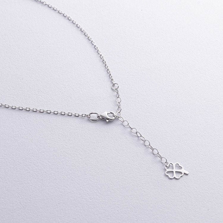 Золоте кольє "Конюшина" з малахітом кол02168 від ювелірного магазину Онікс - 4