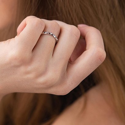 Каблучка "Mona" у білому золоті к07433 №11