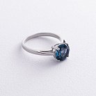 Серебряное кольцо с топазом "Лондон Голубой" GS-01-003-33 от ювелирного магазина Оникс - 1