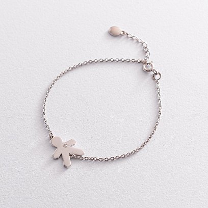 Серебряный браслет "Мальчик" (возможна гравировка) 2078 №6