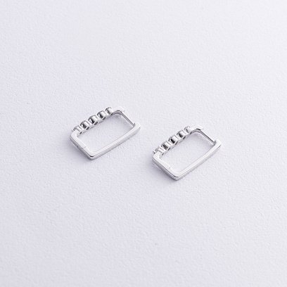 Золотые серьги с бриллиантами сб0560ri №3