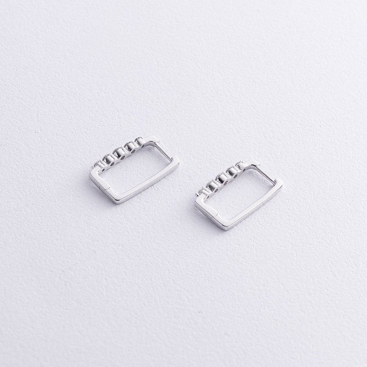 Золотые серьги с бриллиантами сб0560ri от ювелирного магазина Оникс - 2