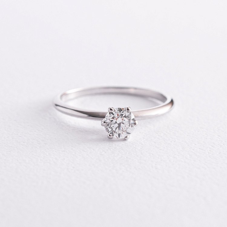 Помолвочное золотое кольцо с бриллиантом 218171121 от ювелирного магазина Оникс - 2