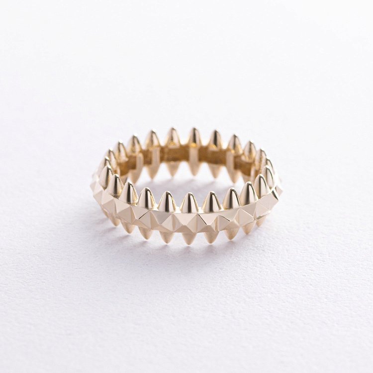 Каблучка в жовтому золоті к07618 від ювелірного магазину Онікс