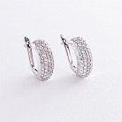 Золоті сережки з діамантами с619 от ювелирного магазина Оникс
