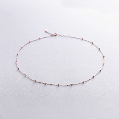 Колье "Шарики" в красном золоте кол02461