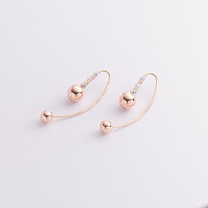 Сережки "Натхнення" з кульками с09318