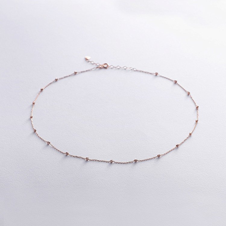 Колье "Шарики" в красном золоте кол02461 от ювелирного магазина Оникс