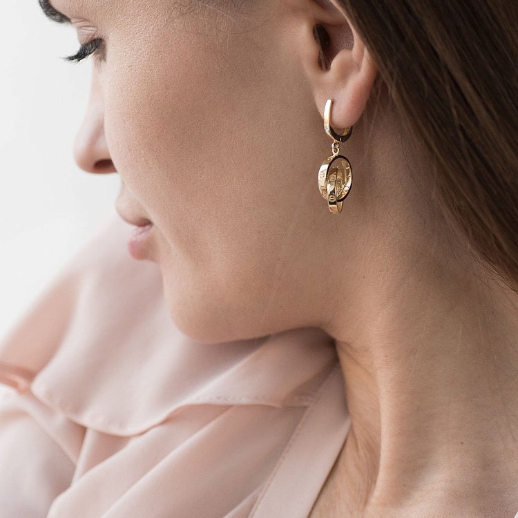 Золоті сережки Кола с06511 від ювелірного магазину Онікс - 1