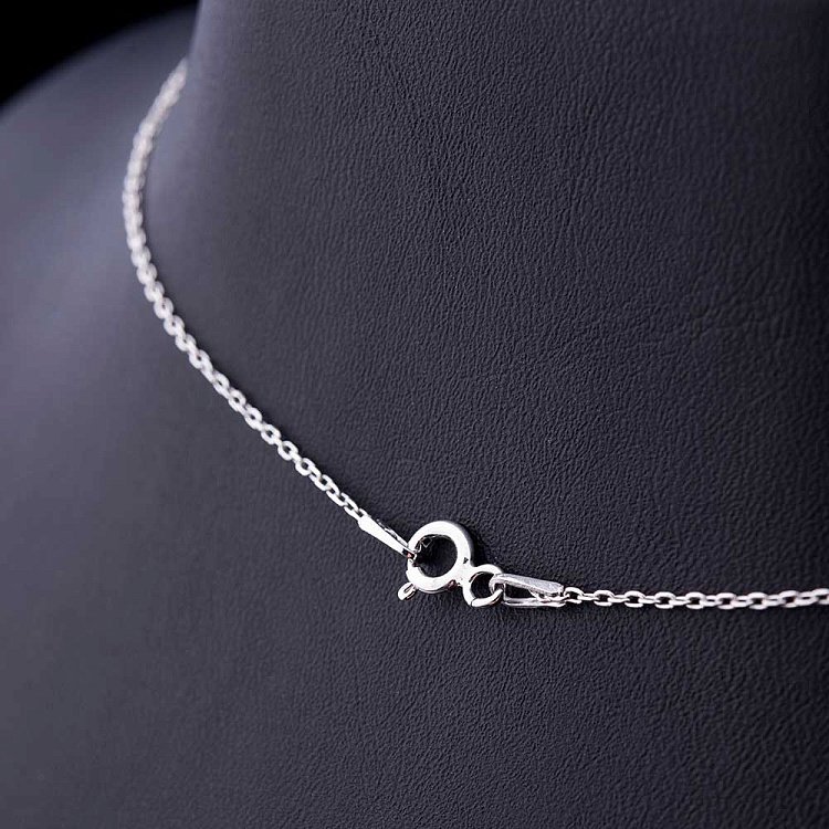 Серебряное колье "Мама" с фианитами 18376 от ювелирного магазина Оникс - 2