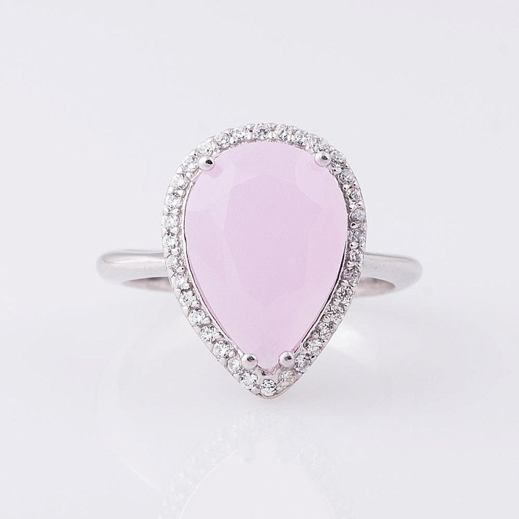 Каблучка з фіанітами 111924 від ювелірного магазину Онікс - 2