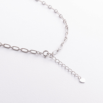 Серебряное колье "Цепочка" 908-01511 №3