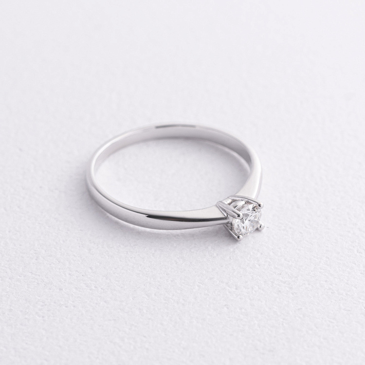 Заручальна золота каблучка з діамантом 101-10021(3.7) б від ювелірного магазину Онікс - 4