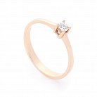 Золотое помолвочное кольцо с бриллиантом кб03046ч от ювелирного магазина Оникс
