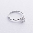 Заручальна каблучка з діамантами (біле золото) 229201121 от ювелирного магазина Оникс - 2