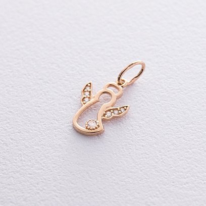 Золотой кулон "Ангелочек" п03380