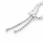 Срібний браслет "Роза Вітрів" (фіаніти і перли) 141215 от ювелирного магазина Оникс - 2