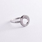 Серебряное кольцо "Круг с сердечками" (фианиты) 3956 от ювелирного магазина Оникс - 2