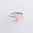 Золотое кольцо "Сердечко" к05541 от ювелирного магазина Оникс