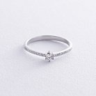 Помолвочное кольцо с бриллиантами (белое золото) 234741121 от ювелирного магазина Оникс - 2