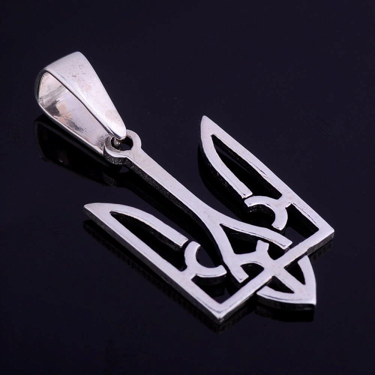 Срібна підвіска "Герб України" 320 від ювелірного магазину Онікс - 1