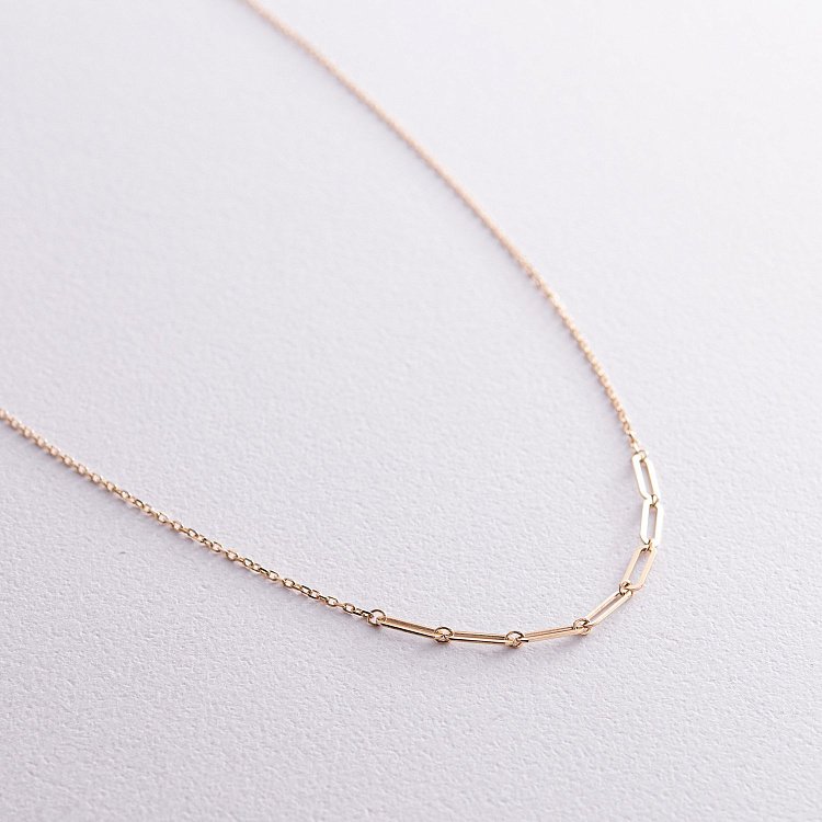 Колье - цепочка в желтом золоте кол02382 от ювелирного магазина Оникс - 4