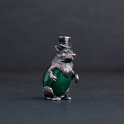 Серебряная фигура "Мышь" ручной работы 23136 от ювелирного магазина Оникс