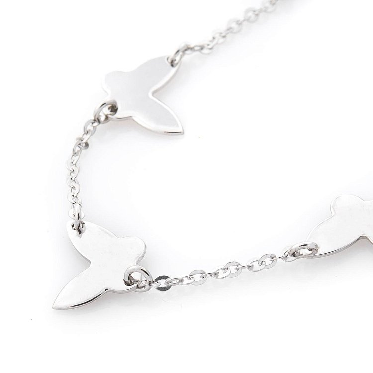 Срібний браслет з метеликами 141237 від ювелірного магазину Онікс - 1