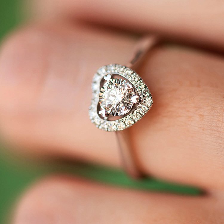 Золотое кольцо "Сердечки" с бриллиантами кб0513cha от ювелирного магазина Оникс - 8