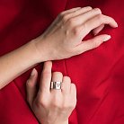 Серебряное кольцо "Сердце" 112229 от ювелирного магазина Оникс - 10