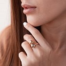 Золотое кольцо "Шарики" к03401 от ювелирного магазина Оникс - 1