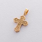 Серебряный крестик с распятием "Спаси и сохрани" 132878 от ювелирного магазина Оникс - 4