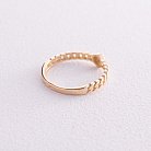 Кольцо "Цепочка" в желтом золоте (возможна гравировка) к07131 от ювелирного магазина Оникс - 6