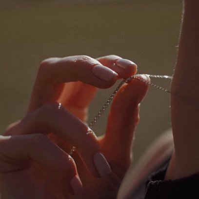 Золоте кольє - краватка "Кульки" кол02059 №7