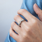 Кольцо "Rosie" с фианитами (белое золото) к08315 от ювелирного магазина Оникс - 3