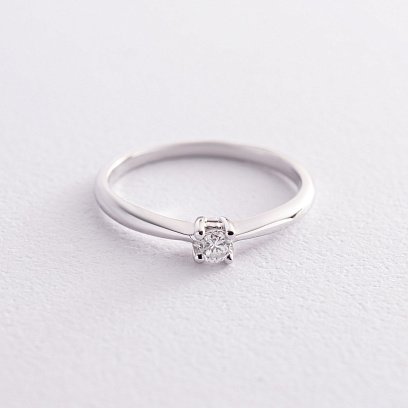 Золотое помолвочное кольцо с бриллиантом кб0510м №3